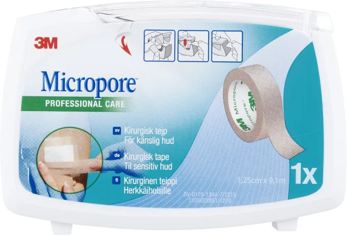 Micropore kirurgtejp brun 9,14 m x 1,25 cm 1 st Micropore