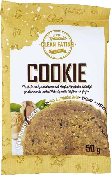 Clean Eating Cookie Hirs och Jordnötssmör 50 g Clean Eating