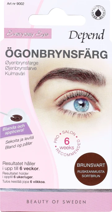 Depend Ögonbrynsfärg Brunsvart Depend
