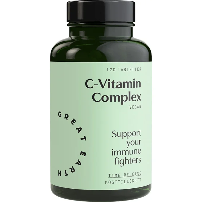 Great Earth C-Vitamin Complex 120 tabletter Great Earth