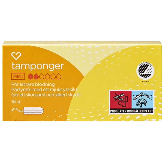 Hjärtats tamponger Mini 16st Hjärtats