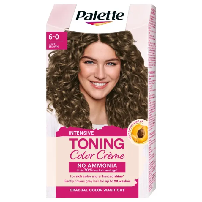Schwarzkopf Palette Intensive Toning Color Creme 6-0 Light Brown Palette