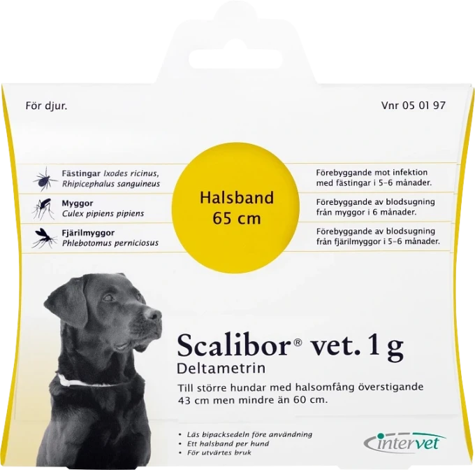 Scalibor vet. hundhalsband 1 g 60 cm Scalibor