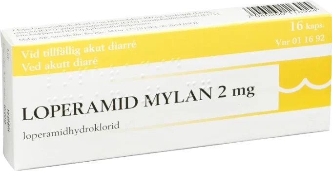 Loperamid Mylan kapsel 2 mg 16 st Mylan