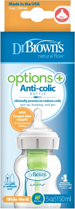 Dr Brown's WideNeck Opt+ Nappflaska Strl 1 150ml 1st Dr Browns