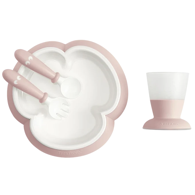 BabyBjörn Barnservis 4 delar Blekrosa Babybjörn