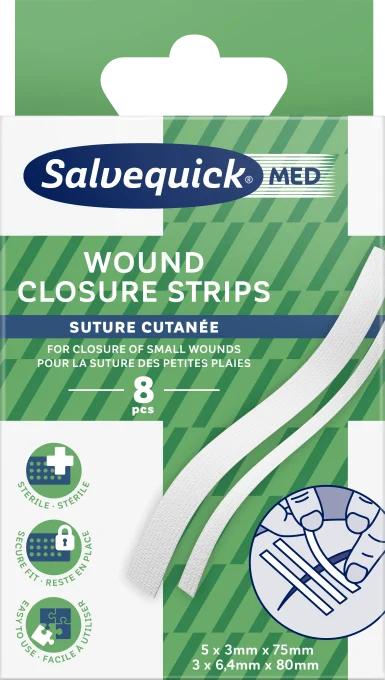Salvequick MED Wound Closure Strips 8 st Salvequick