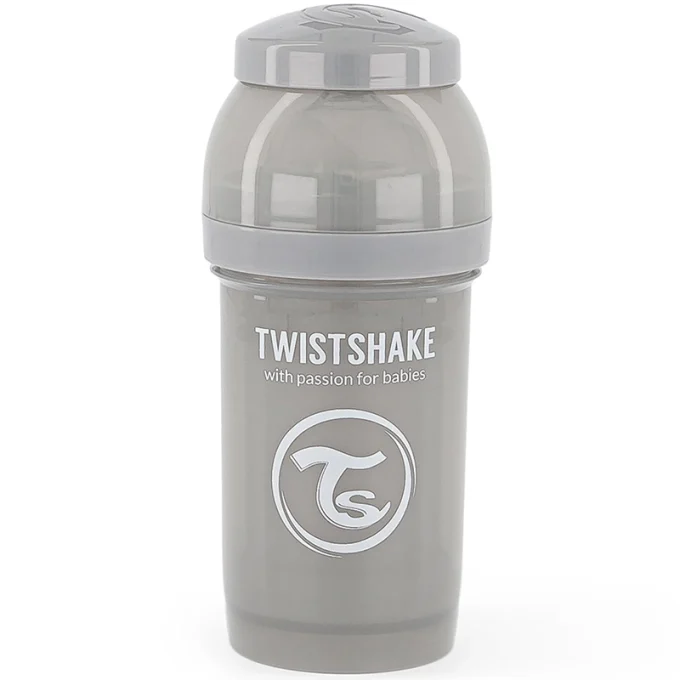 Twistshake Anti-Colic nappflaska 180 ml Pastell Grå Twistshake