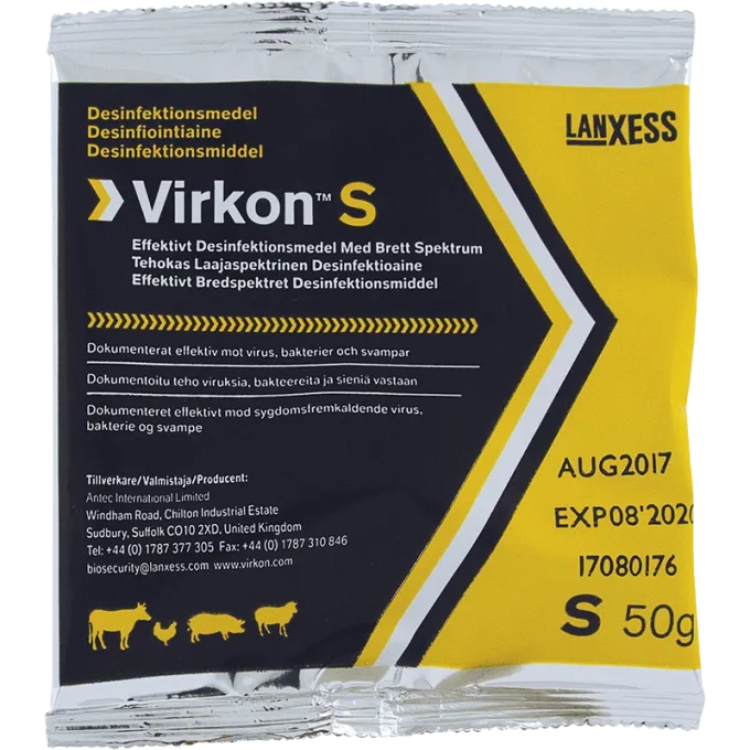 Virkon S desinfektionsmedel pulver 50 g Virkon S