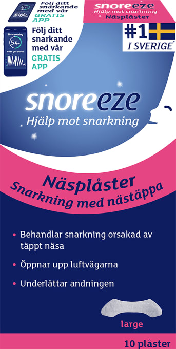 Snoreeze Näsplåster L 10 st Snoreeze
