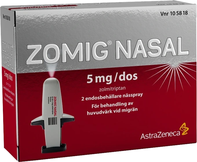 Zomig Nasal nässpray 5 mg/dos 2 doser Zomig