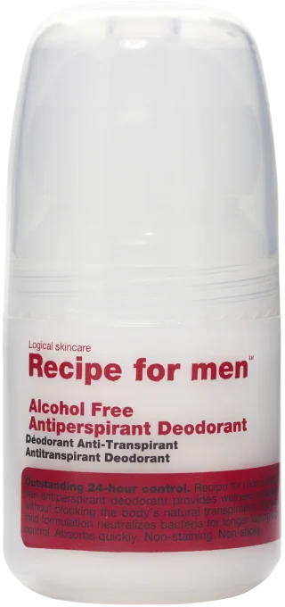 Recipe for Men Alcohol Free Antiperspirant Deodorant 60 ml Recipe for Men