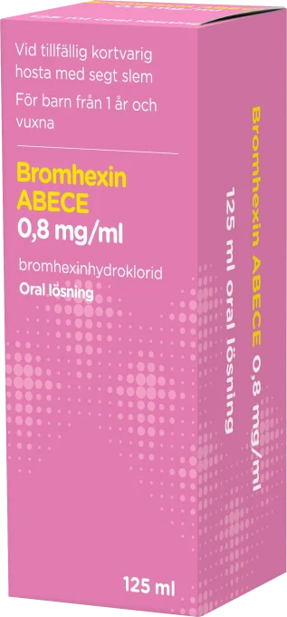 Bromhexin ABECE Oral lösning 0,8 mg/ml 125 ml ABECE
