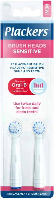 Plackers Brush Head Refills Sensitive 2-pack Plackers