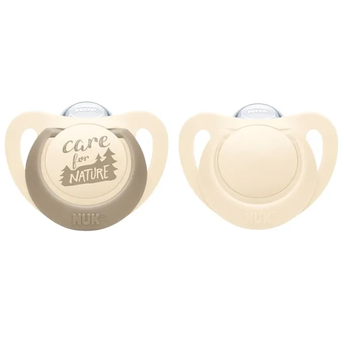 NUK for Nature Napp Silikon Creme 2-pack 18-36 mån Nuk