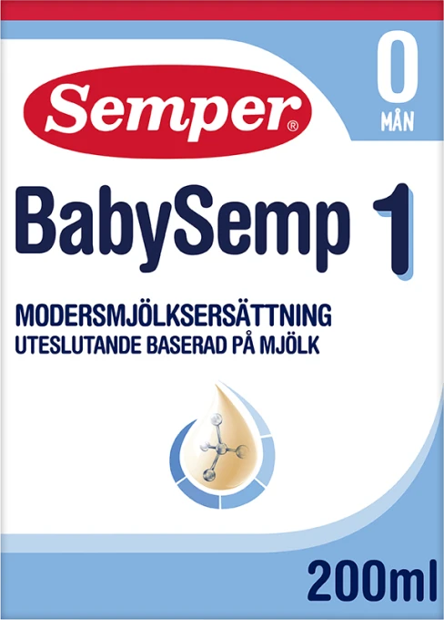 Semper BabySemp 1 Modersmjölkersättning 200 ml Semper