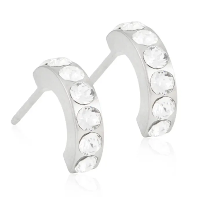 Blomdahl Örhängen Pendant Brilliance Curved Crystal Blomdahl