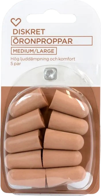 Hjärtats öronproppar medium/large 5 par Hjärtats