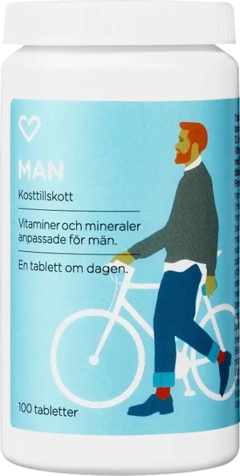 Hjärtats Multivitamin Man 100 st Hjärtats