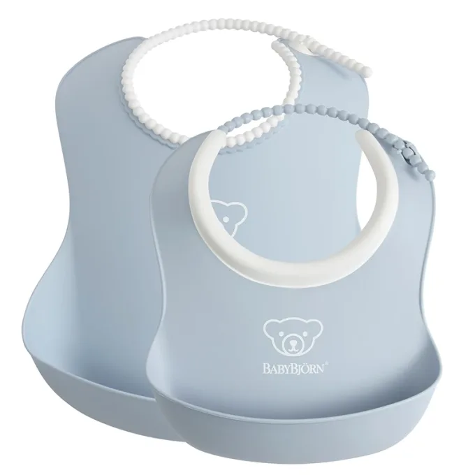 BabyBjörn Haklappsset Blekblå 2-pack Babybjörn