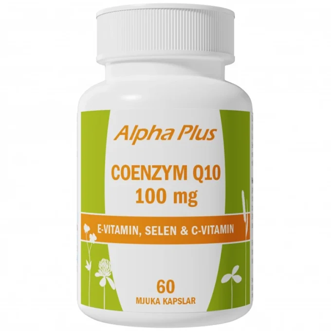 Alpha Plus Coenzym Q10 100 mg 60 mjuka kapslar Alpha Plus