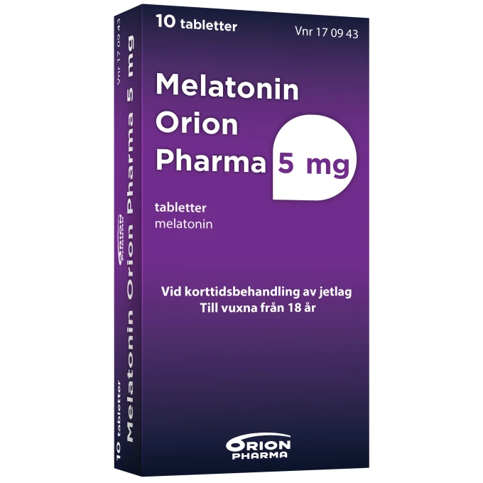 Melatonin Orion Pharma Tablett 5mg Blister, 10 tabletter Orion Pharma