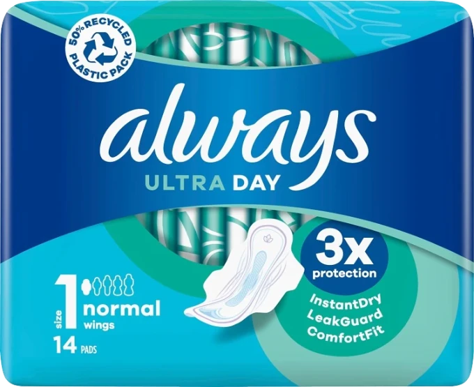 Always Ultra Day Bindor Normal Stl 1 Med Vingar 14 st Always