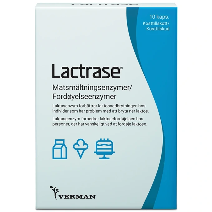 Lactrase kapslar 10 st Lactrase