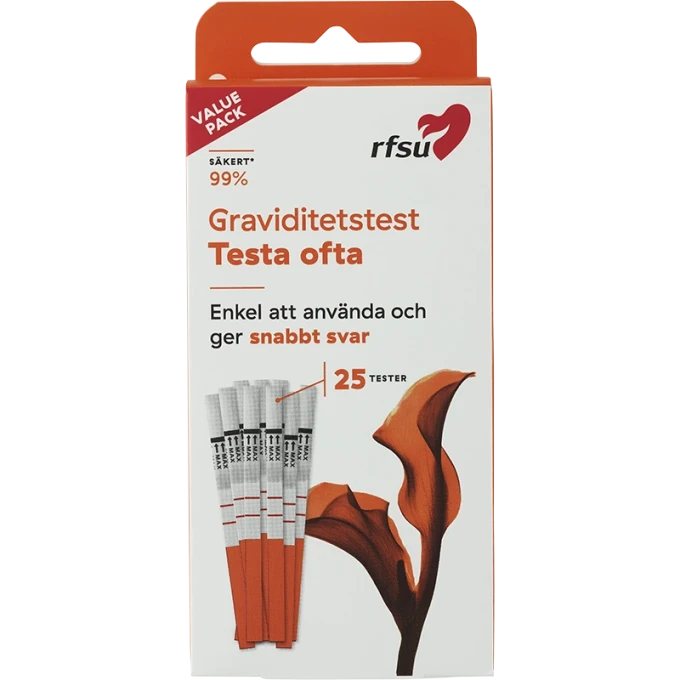 RFSU Graviditetstest teststickor 25-pack Rfsu