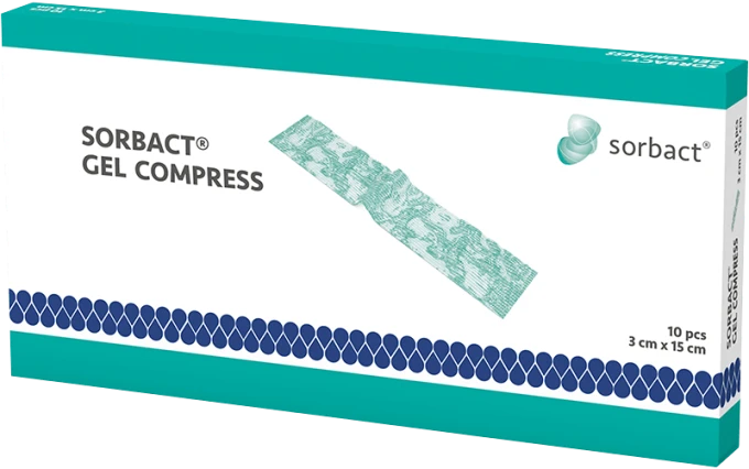 Sorbact Gel Compress  3x15 cm Sorbact