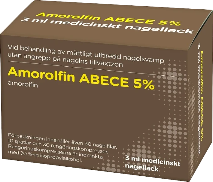 Amorolfin ABECE Medicinskt nagellack 5% 3 ml ABECE