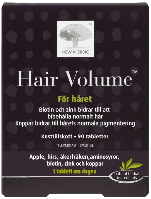 New Nordic Hair Volume Kosttillskott 90 st New Nordic