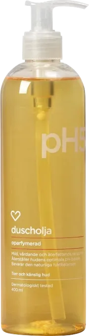 Hjärtats pH5 Duscholja Oparfymerad 400ml Hjärtats