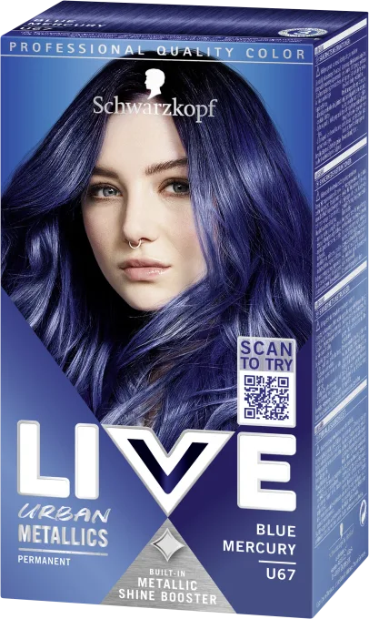 Schwarzkopf Live Intense Color Hårfärg U67 Blue Mercury Schwarzkopf
