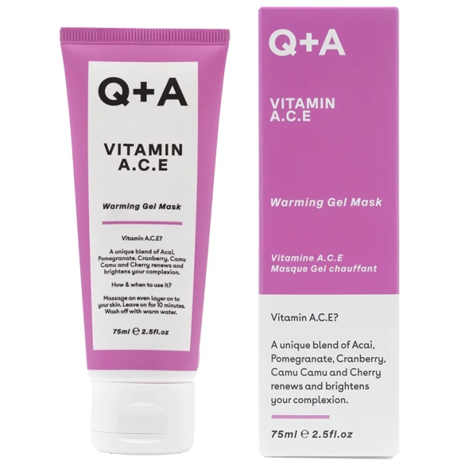 Q+A Vitamin A.C.E Warming Gel Mask 75 ml Q+A