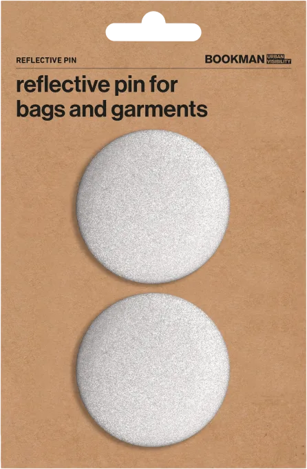 Bookman Reflective Pins Silver 2 st Bookman