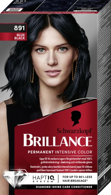 Schwarzkopf Brillance Hårfärg 891 Blue Black Schwarzkopf