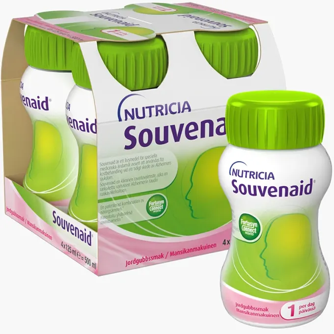 Souvenaid Jordgubb 4 x 125 ml Souvenaid