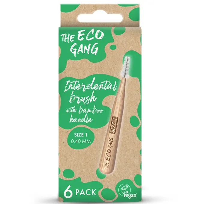 The Eco Gang Bamboo Interdental Brush Size 1 0,4 mm 6 st The Eco Gang