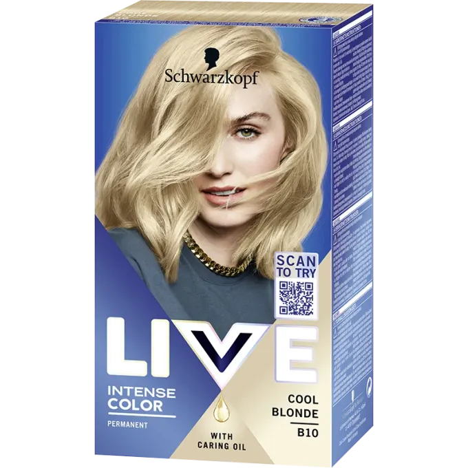 Schwarzkopf Live Intense Color Hårfärg B10 Cool Blonde Schwarzkopf