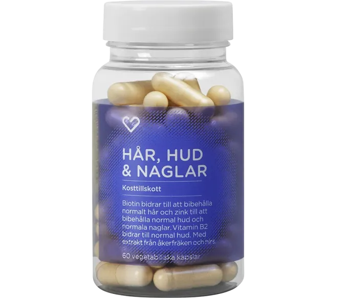 Hjärtats Hår, Hud & Naglar Kapsel 60 st Hjärtats