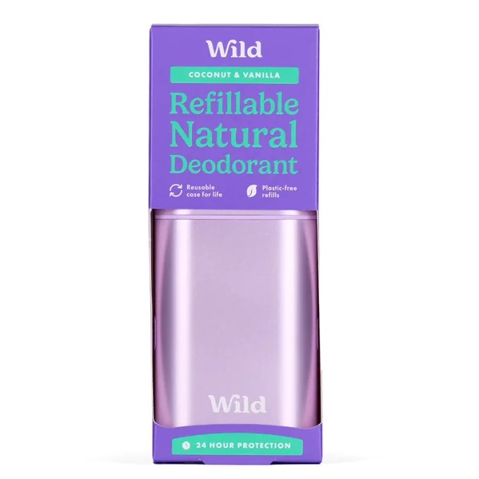 Wild Purple Case Coconut & Vanilla Deo Starter Pack 40g Wild