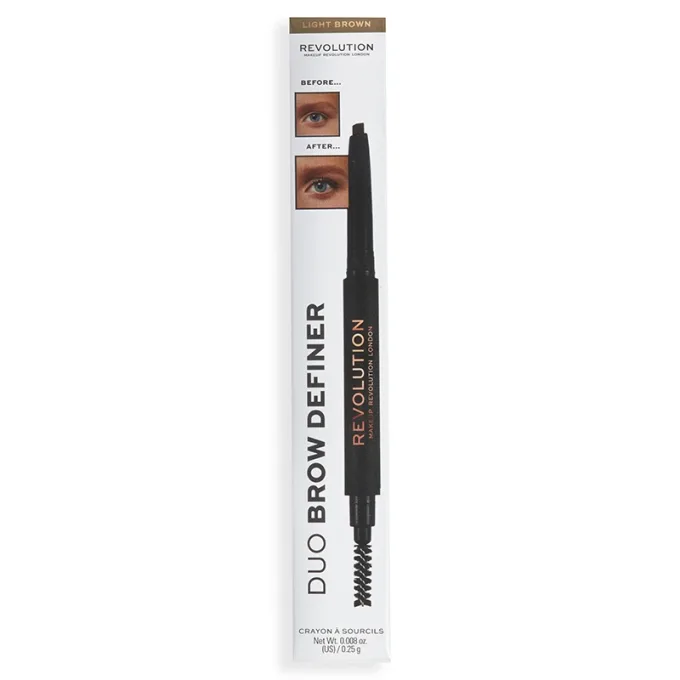 Revolution Beauty London Duo Brow Pencil 0,15 g Light Brown Revolution Beauty London