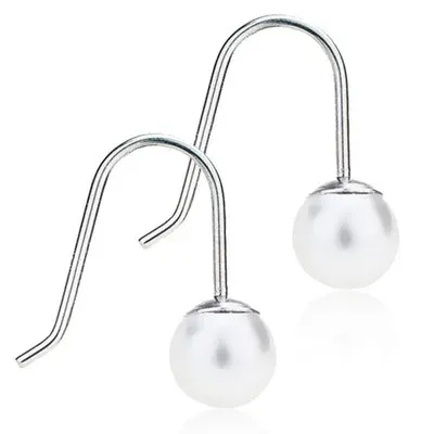 Blomdahl Örhängen Mini Pendant Pearl 6 mm White Blomdahl