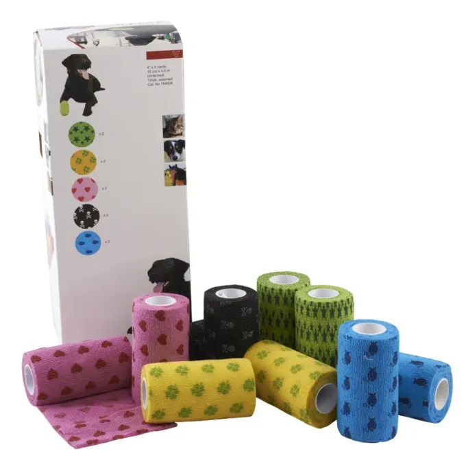 Kruuse Fun-Flex Elastisk Binda 10 cm Osorterade Färger 10 st Kruuse