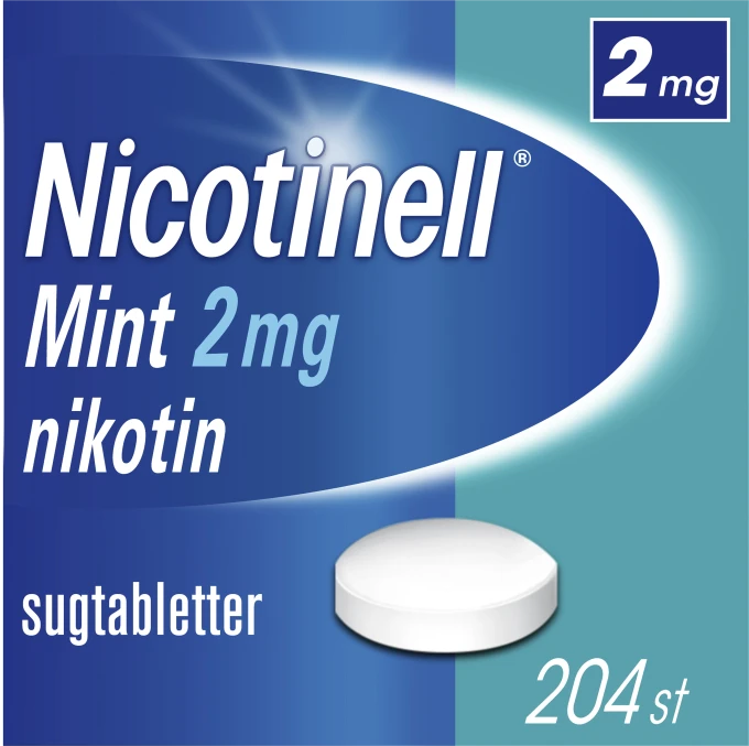 Nicotinell Mint Komprimerad sugtablett 2 mg 204 st Nicotinell