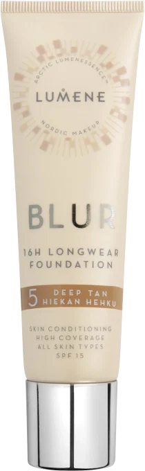 Lumene Blur 16h Longwear Foundation SPF 15, 30 ml Deep Tan Lumene