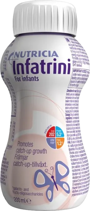 Infatrini komplett, energirik, spädbarnsnäring  för barn  0-1 år eller upp till 8 kg plastflaska 24x200milliliter 