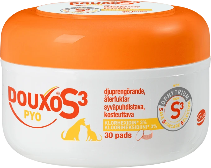 Douxo S3 Pyo Pads Klorhexidin 3% 30st Douxo