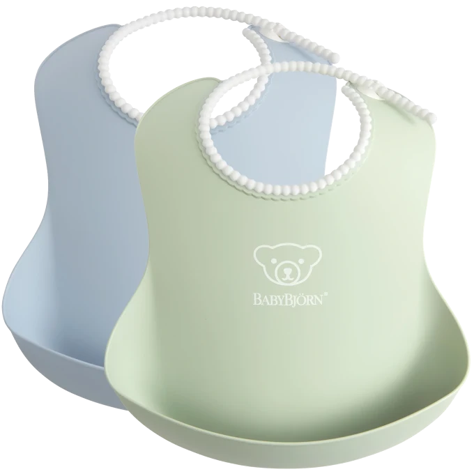 BabyBjörn Haklapp Blekgrön/Blekblå 2-pack Babybjörn